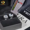 Wholesale Price 5mm-8mm Moissanite Stud Earrings Halo Earrings 925 Sterling Silver Screw Iced out Hip hop Earring for women menDesigner Jewelry