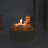 Свечи мультипликационные котенок котенок свечи нагревающие лапы милый ароматный светлый держатель милый гриль на гриле кот ароматерапе