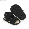 Sandaler sommar babyskor för nyfödda pojkar och flickor hemlagade andningsbara och icke -slip sandaler baby och småbarn mjuka solade skor240429