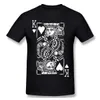 Men's T-Shirts King Of Hearts Homme T-Shirt Graphics Card Ts Pure Cotton Oversized Short Slve Ts Harajuku Strtwear T240425