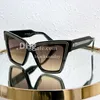 Designer Cat Eye Sunglasses pour les femmes à la mode polarisation des lunettes de soleil Classic Men Glêmes de soleil Fashion Color