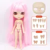Icy DBS Blyth Doll Joint Body 30cm BJD Toy White Shiny Face och Frosted With Extra Hands AB Panel 16 DIY Fashion 240416