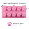 Stampi da forno Mujiang cucciolo di cucciolo e vassoio di ghiaccio osseo silicone Pet Treat stampi cioccolato gelatina di caramelle cassa decorazione