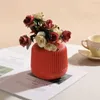 Planters Pots Modern Vase Plastic Pot Simple Nordic Home Decoration Solid Color Elegant Style Room Q240429