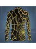 Herenpakken Blazers Spider Web Print Mens Casual Suit Party PROM -jurken Strt Fashion Mens Trousers Pak T240428