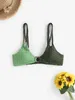 Kvinnors badkläder Zaful Two Tone Color Blocko-Ring Honeycomb Textured Bikini Mix Match Swimsuit Separates Beach Top and Bottom