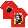 T-shirts masculin Rappeur Feid Ferxxo Tour Imprimé Tshirt Men Femmes T-shirts Coton T-shirt Hip Hop Strtwear Short Slve T Tops Summer Clothes T240425