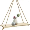 Plaques décoratives 1pc Décoration de jardin Swing Swing Swing Brope Rope Mur Moule Mound Floating Home Room Plant Plante Potter