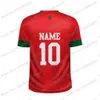 Marokko Original DIY Football Shirt Flagge benutzerdefinierte Name Männer und Frauen Training Tops Fitness -Trikot Rennen Wanderjersey Tops 240428