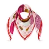 Classic Designer Print L Silk Scarf Elegant Lady SCRANF Aanbevolen voor Outdoor Travel Fashion Wrap Head Sjalfs sjaal geplooid gemakkelijk te matchen hoofddoek 10A