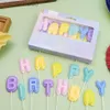 Свечи 13 Пакет красочные письма на день рождения свечи для детей, взрослые, вечеринка, окраска торт, украшение торта D240429