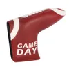 Pu Leather Game Day broderie Golf Club Magnetic Closure Blade Mallet Putter Covers 240429