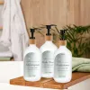 Stel 500 ml zeep Dispenser -fles shampoo en douchegelfles bijvulbare grote capaciteit lotion dispenser badkamer accessoires