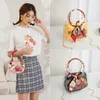 Stumi a tracolla 2024 Summer Korean Women's Messenger Fashion Laser Stampa Fresh Creative Jelly Top-Hop Hand Shopper Borse