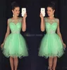 2019 Fashion Mini Crystal Crystal in rilievo Short Homecoming Dresses Little Cocktail Dress Party Dresses Sweet 16 Abiti di laurea 44487380