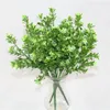 Kwiaty dekoracyjne zielone sztuczne plastikowe rośliny Dekoracja gospodarstwa domowego naturalny styl salonu Projekt sypialni