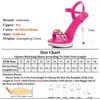 Clear Heels Shoes with Heel 12cm Crystal Sandals Show Stripper Woman Chain Platforms High Needal Sandal Women Party 240424