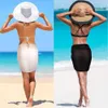 Frauen kurze Sarongs Badeanzug Coverups Beach Bikini Wrap Sheer Rock Chiffon Schal Cover ups für Badebekleidung 240420