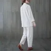 Chemises pour femmes chemises femmes Vintage coton lin chemises décontractées de style chinois couleur solide