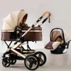 Carrollers# High Landscape Baby Corredor 3-en-1 con asientos para el automóvil y sujeción de lujo de mano recién nacido Q240429