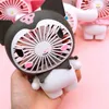 Cartoon Fan Student Dormitory Electric Fan USB Small Fan Rechargeable Desktop Portable Fan Children Gift