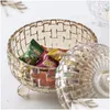 Bottiglie di stoccaggio barattoli di vetro europeo Candy Candy Candy Creative Soggiorno Cans Dlenging Delivery Home Garden Messicing Organiza Dhaoi