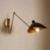 Lampa ścienna żelaza metalowe rąk rąk sconce el bar kawiarnia mieszkalna sypialnia przemysłowe składane oświetlenie