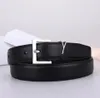 Riem voor vrouwen echt leer van 3 cm breedte hoogwaardige mannen designer riemen buckle cnosme dames taillband cintura ceintures 6 kleur