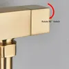 Brushed Gold Brass Bidet Faucet Single Cold Water Tap Handheld Bidet Spray Shower Set Toilet Shattaf Sprayer Hygienic Shower 240411