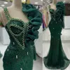 EBI 2024 GROEN ASO Dark Mermaid Prom jurk kristallen lovertjes Lace Evening formeel feest tweede receptie verjaardag verlovingsjurken jurken jurken robe de soiree es