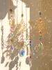 Decoraties Zon Catcher Crystal Lotus Hangende kristallen Gebrandschilderd glas Suncatcher Outdoor Decor Rainbow Maker Prism ChakraS Garden Decoratie