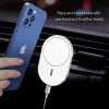 Stands Stands Magnetic Car Wireless Charger Cup Cup Suporte para MacSafe iPhone 15 14 13 12 Pro Max Samsung Phone Stand Mount Mount