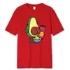 Men's T-Shirts Manufacturing Avocado Jam With Avocado Printed T-Shirts Men Breathable Ts Summer Cotton Tshirt Hip Hop Loose Oversized T-Shirt Y240429