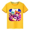 T-Shirts Super Kitties 100% Baumwolle Sommer T-Shirt Pride Y2K One-Stück Jungen Cartoon Anime T-Shirt bedruckt kurze Top-Kinderkleidung Girll2404