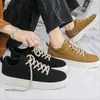 Casual Shoes Men Black Vulcanized Sneakers Boys Flat Comfortable Shoe For Spring And Summer 2024 Mans