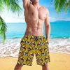 Short masculin Cheetah Head mode cool style de plage de nage de plage polyester décontracté rapide avec poches latérales