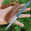 Darmowy Wolf ODM OEM D2 Mini Damascus Folding Nóż Kieszonkowy Nóż Kieszonkowy