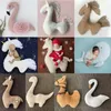 Doğan Pografi Aksesuarları Dinozor Fawn Deve Flamingo Swan Bebek Studio Bebek Po Dekorasyon Props Fotografia 240410