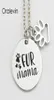 Мех мама вдохновляющие ручные штампы с гравированными аксессуарами пользовательские чары пользовательские подвесные ожерелье для женщин подарки подарки DIY Jewelry 10pcs LO3761239