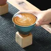 200ML Creative Retro Ceramic Coffee Cup Rough Pottery Tea Japanese Latte Pull Flower Porcelain Household Mug 240422