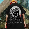 Mens TShirt 3d Bushido Print Short Sleeve For Men Retro Street Trend Man Clothes Oversized Loose Tees HipHop Tops 240428