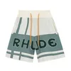 Herenbroek rhude korte mannen zomer sport shorts bule rode mode zijn populair s m l xl elastische taille comfortabel los geschikt voor straat of 999 warmte 001