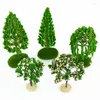 Fiori decorativi scenari artificiali salice verde salice in miniatura fiore fata casa decorazione micro paesaggio accessori fai -da -te