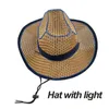 Fashion Summer Beach Western Cowboy Cowgirl Hat a conduit des chapeaux de paille pour l'homme CAPS VISORS FEMMES Été 240425