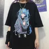 T-Shirts Japanische Anime T-Shirt Y2K Harajuku Ästhetik Kawaii süßes Mädchen Anime Grafik Kurzarm T-Shirt Sommer großer Frauen Wearl2404