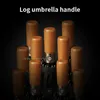 Parapluies à poignée en bois à travers le vent parapluie entièrement automatique 3 côtes pliantes doubles anti-uv voyage pluvieux hommes femmes offrent 32 os