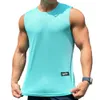 Camiseta de camiseta top elegante de verão fitness fitness masculino rápido secagem sem mangas cor sólida cor tina confortável 240425