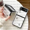Fundas telefónicas de lujo para Samsung Z Flip 4 5 Case de silicona zold 4 veces 5 cubierta para iPhone 15 14Pro 13 13Pro 12Promax 12Pro 11 15 Pro Max para mujeres hombres