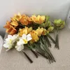 Dekorative Blumen hochwertige künstliche Blume 3D gedruckt Whelan Bouquet gefälschte grüne Pflanzen Auditorium Dekoration Simuliert gelb