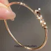 High End jewelry bangles for Cartre womens and the same nail titanium steel bracelet are hot simple and diamond inlaid couple bracelet Original 1:1 With Real Logo